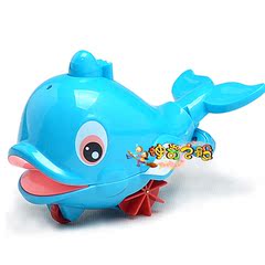 宝宝戏水儿童夏季洗澡玩具水陆两用 会游泳喷水的鲸鱼 喷水小海豚