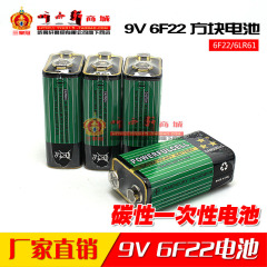 9V一次性碳性电池 6F22电池/6LR61/万用表扩音器报警器话筒测试仪