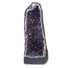 蓝绚丽 天然紫晶洞摆件 紫水晶簇聚宝盆饰品 消磁净化 紫晶原石