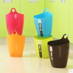 日式 新品 优质加厚无盖彩色垃圾桶 可叠加挂式垃圾桶 多用杂物桶