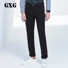 特惠GXG男士休闲裤 冬季商务休闲长裤 黑色修身小脚裤51102414