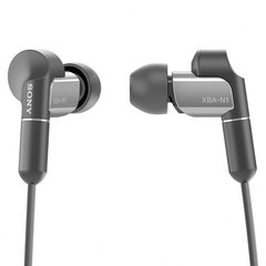 Sony/索尼 XBA-N1AP 入耳/耳塞式 圈铁Hifi手机通话耳机 银黑色