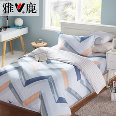 雅鹿家纺 三件套韩版全棉儿童宿舍单人床单纯棉三件套 床上用品