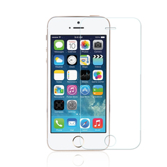 iCases iPhone5/5s 苹果5手机钢化玻璃保护膜 高清超薄防指纹弧