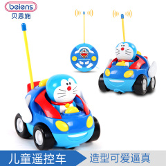 哆啦a梦遥控车玩具 男孩电动遥控汽车宝宝玩具儿童卡通模型玩具车