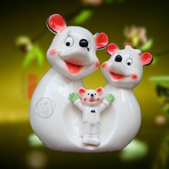 景德镇天驰陶瓷 陶瓷雕塑工艺品创意家居饰品礼品陶瓷摆件 米老鼠