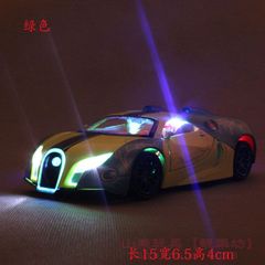 1:32炫彩布加迪GT合金汽车模型 回力声光玩具 涂抹改装 威航跑车