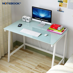 诺特伯克钢化玻璃电脑桌台式家用书桌简约现代写字书桌简易学习桌