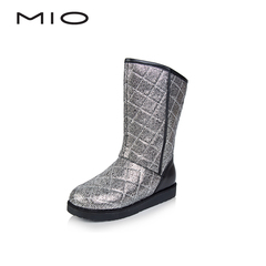 MIO米奥高端女鞋 2016冬季新品简单舒适雪地靴女短靴M166707006