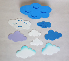 幼儿园装饰品环境布置泡沫白云装饰 泡沫渐变色云朵 多彩白云装饰