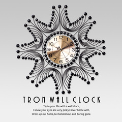 居乐尔简约壁钟装饰客厅挂钟创意钟表大现代欧式静音石英时钟挂表