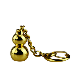 铜欣祥 葫芦钥匙扣挂件 创意铜合金吊坠风水钥匙链饰品辟邪保平安
