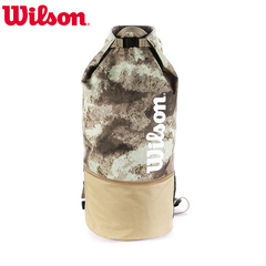 威尔胜wilson运动背包单肩双肩个性迷彩服时尚桶包大容量篮球包