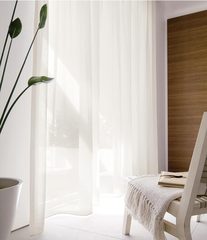 阳台纯色白纱棉麻清新风格客厅卧室窗纱帘2015新款
