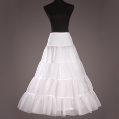 力源正品厂家直销衬裙撑包邮婚纱新娘结婚演出单钢圈白色A字蓬裙