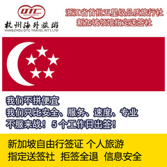 新加坡个人旅游电子签证 领馆指定送签社 拒签全退 江浙沪包邮