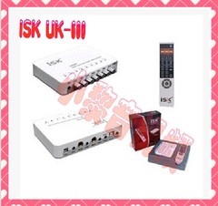 ISK UK-600 USB外置多功能混音器 网络K歌 带电音送光盘教程