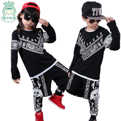 儿童演出服少儿街舞爵士舞hiphop舞蹈表演服装男女童幼儿表演服
