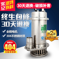 绿一 304不锈钢潜水泵家用高扬程大流量工业用耐腐蚀水泵220V380v