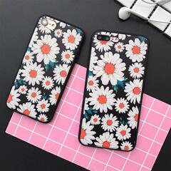 韩国清新小雏菊iphone7手机壳苹果iPhone6s plus保护套情侣软壳潮