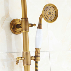欧式仿古铜色全铜花洒手喷 卫生间淋浴花洒喷头 浴室五金配件
