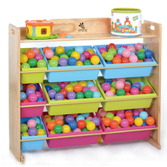 益僮乐实木玩具架儿童玩具收纳架超大玩具储物架整理架幼儿园柜