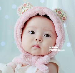 韩国秋冬款宝宝帽子婴儿帽子儿童帽子男女童冬季公主帽小孩0-1岁