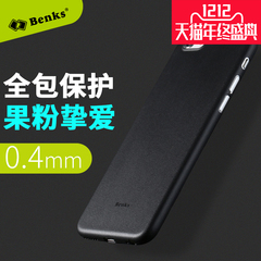 Benks苹果6plus手机壳iphone6splus磨砂简约薄男用ipohe6sp品果黑