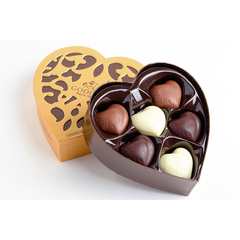 香港代购 godiva歌帝梵心形巧克力礼盒6颗情人生日礼物喜糖零食