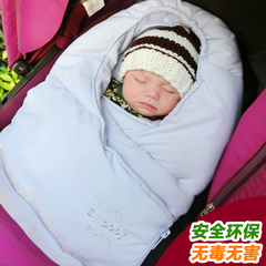 SWEEBY婴儿抱被秋冬季新生儿睡袋被宝宝两用抱毯纯棉加厚保暖襁褓