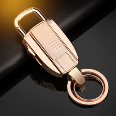 汽车钥匙扣男创意腰挂钥匙圈定制刻字充电打火机钥匙扣挂件B53