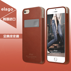 elago 韩国进口 苹果6手机壳翻盖 iphone 6s保护套真皮插名片卡槽