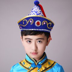 新款藏族蒙古族头饰帽子男女款少数民族演出服头饰舞蹈头饰