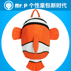 Mr.P可爱小丑鱼儿童书包幼儿园宝宝女男韩版小孩双肩学生卡通背包