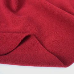半米价 枣红色双面摇粒绒 抓绒卫衣服装面料 外套服装 双面绒加厚