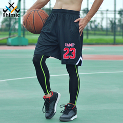夏季篮球裤男运动短裤薄款网眼速干透气五分裤大码宽松篮球训练裤