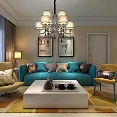 布艺沙发组合 现代简约大小户型客厅转角沙发多色可选