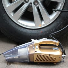 车载吸尘器充气泵打气超强吸力车用汽车干湿两用胎压计大功率包邮