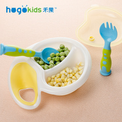 禾果婴幼儿吃饭餐具宝宝练习勺叉儿童训练便携叉勺学习外出叉勺