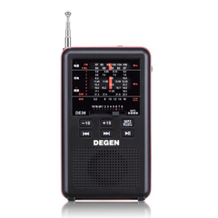 Degen/德劲 DE36 全波段插卡MP3收音音响 指针式新品现货 送礼物