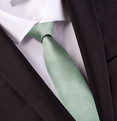 男士领带商务时尚休闲韩版豆绿休闲时尚纯色领带
