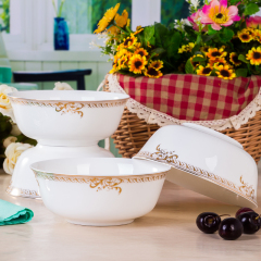 景德镇陶瓷面碗 骨瓷碗 6英寸面碗 大号饭碗（4个一套）
