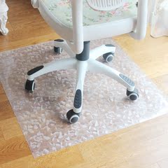 透明电脑椅垫 透明地毯 玫瑰花水晶板 保护地板可裁剪软性玻璃