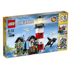 正品LEGO乐高31051创意百变三合一 灯塔小屋男孩女孩节日积木玩具