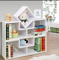 简约现代书架简易储物柜儿童书柜自由组合置物架