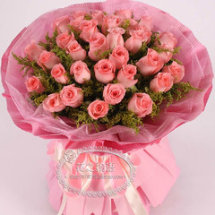 全国配送33朵红玫瑰鲜花店花束同城速递生日爱情求婚预订送花上门