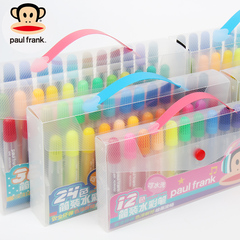 正品大嘴猴可水洗12色24色36色水彩笔儿童绘画画笔工具无毒涂鸦笔