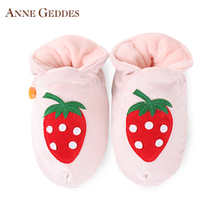 美国AnneGeddes女宝宝真皮软底鞋秋冬季6-18个月婴儿家居学步鞋子
