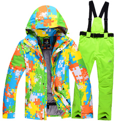 滑雪服套装男情侣款 冬季户外加厚防水保暖滑雪衣裤 滑雪服男女