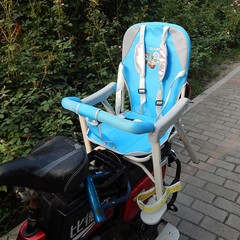 1-6岁儿童电动车自行车后置座椅弹簧减震防晒雨蓬车棚 坐椅座位